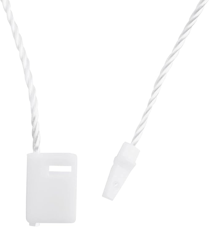 Juvale 500-Pack Hang Tags with String & Fasteners - 2 x 3.5 in White Cardstock - Blank Writable Tags for Clothing & Merchandise - for Retail Labeling & Gift Bags