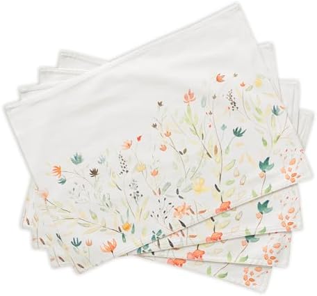 Maison d' Hermine Placemats Set of 4 Reusable 100% Cotton (13"x19")