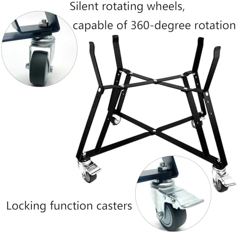 Rolling Cart for XL Big Green Egg for BGE XL, Kamado Big Joe 24" Grill