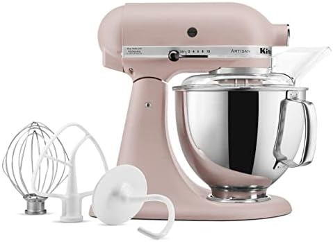 KitchenAid Artisan, 5-Qt Tilt Head Stand Mixer, KSM150PS, Feather Pink
