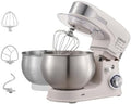 6-Speed 5.3QT+3.2QT Two-Bowl Stand Mixer, Creamy White