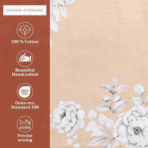 Maison d' Hermine Placemats Set of 4 Reusable 100% Cotton (13"x19")