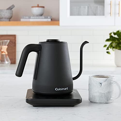 Cuisinart GK-1 Digital Goose Neck Kettle, Precision Gooseneck Spout Designed for Precise Pour Control that Holds 1-Liter, 1200-Watt Allows for Quick Heat Up, Stainless Steel,Black - Image 2