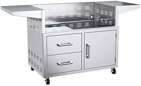 EdgeStar GRL420CART 42" Cart with Door and Drawer Combo for GRL420 Series Grills - Stainless Steel