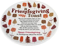 Enesco Our Name is Mud Friendship Friendsgiving Toast Thanksgiving Dinner Plate, 11 Inch, Multicolor