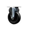 Service Caster Brand Replacement Caster for Uline Caster H-5535R - Rigid Top Plate Caster with 4 Inch Polyolefin Wheel - Light Duty Replacement Caster - Fits Carts, Dollies and Poly Box Trucks H-1811