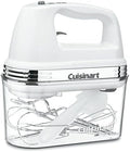 Cuisinart Power Advantage PLUS 9-Speed Hand Mixer, 220W-Motor Hand Blender Electric Mixer with 9 Speed Settings, Extra-Long Dishwasher-Safe Beaters, 3 Low Mixing Speeds, Storage Case, HM-90S, White
