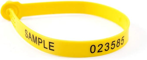1000 Plastic Security Seals Numbered Trailer Seals Truck Seals Container Seals Shipping Tags (Yellow)