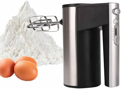 450W Electric Hand Mixer Kitchen Handheld Mixer 5 Speed Powerful with Turbo for Baking Cake Lightweight & Personal Electric Mixer with Egg Baking Beaters Dough Hooks
