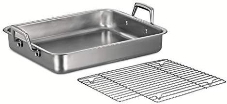 Tramontina 15-Inch Stainless Steel Roasting Pan with Rack