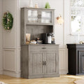 IDEALHOUSE Kitchen Pantry Cabinet with Microwave Stand