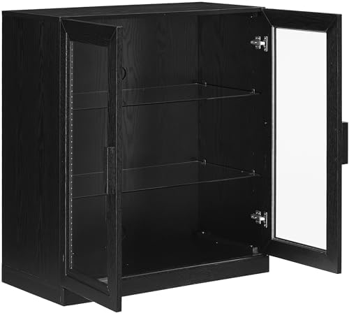 Crosley Furniture Essen Stackable Glass Door Pantry Storage Cabinet