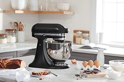 KitchenAid Artisan, 5-Qt Tilt Head Stand Mixer, KSM150PS, Black Matte