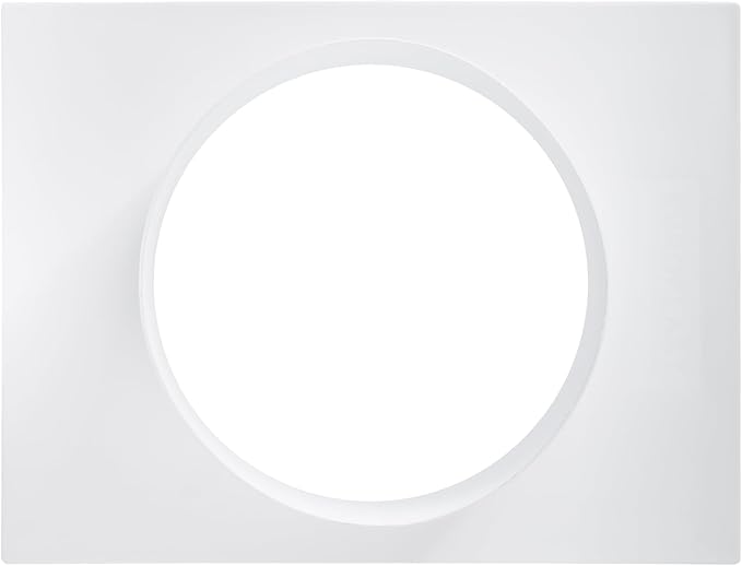 Vent Systems 6" Inch White Plastic Duct Connector Male-Fit Flange - Straight Ventilation Pipe Adapter for HVAC Cooling and Heating Pipes in Bathroom, Kitchen - Easy to Install for Indoor and Outdoor
