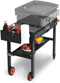 EUTRKei Grill Table for Blackstone Griddle, Portable Grill Cart with Caddy