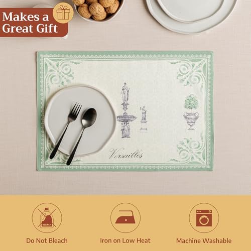 Maison d' Hermine Placemats Set of 2 Reusable 100% Cotton (13"x19")