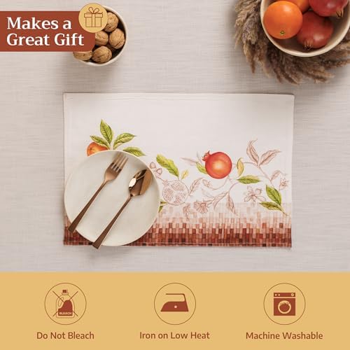 Maison d' Hermine Placemats Set of 4 Reusable 100% Cotton (13"x19")