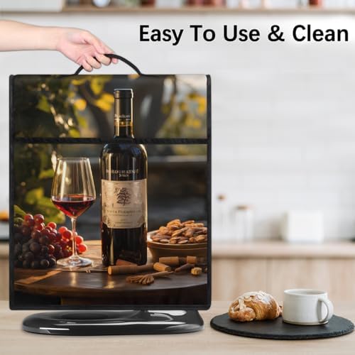 Red Wine Kitchen Aid Covers Foldable Washable Stand Mixer Dust Cover