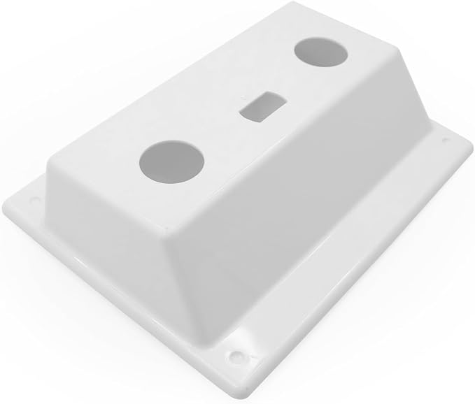 RV Faucet Bezel Stand Off Faucet Cover for Camper Van Travel Trailer Motorhome Shower Plate Replacement White