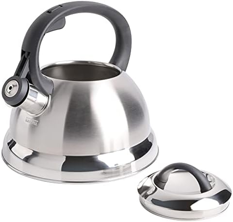Mr. Coffee Flintshire 1.75-Quart Stainless Steel Whistling Tea Kettle – Brushed Satin Finish Stove-Top Kettle for Boiling Water - Image 4