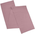 AVKA Studio 100% Cotton Ribbed Table Runner - Pack of 1-13 x 72 Inches - Dull Pink - Dining Or Kitchen Table Runner Thick Construction for Everyday Use, Picnics, Outdoor Table, Weddings, etc