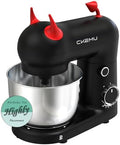 Stand Mixer, Compact & Space-Saving, Stainless Steel Bowl, Unique & Playful Design, Effcient 300W Motor, Dishwasher-Safe Attachments, SM-2549A (Black)