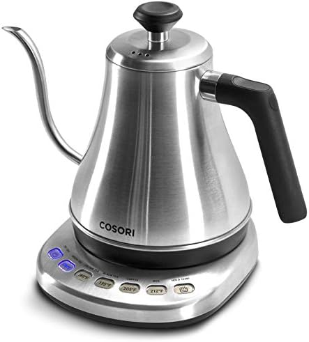 Cosori Gooseneck Electric Kettle with Temperature Control, 0.8L, Silver by Cosori