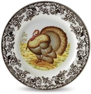 Spode – Woodland – Soup Plate - Turkey - Brown/White