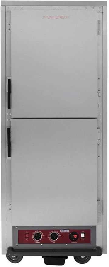 Kratos Premium Full Size Universal Insulated Commercial Holding and Proofing Cabinet, Holds Sheet Pans and Food Pans, Solid Door, 120V, 2000W (28W-236)