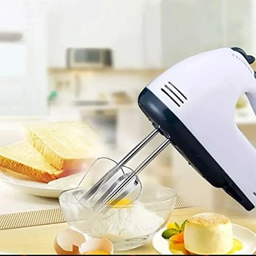 Hand Mixer, Hand Mixer Electric, 200W Power handheld Mixer for Baking Cake Egg Cream Food Beater, 4 Stainless Steel Accessories