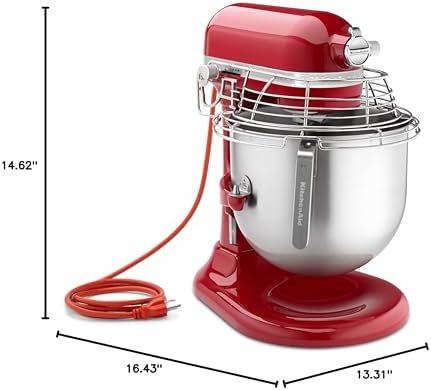 KitchenAid Commercial Series 8 Quart Bowl-Lift Stand Mixer with Stainless Steel Bowl Guard - KSMC895