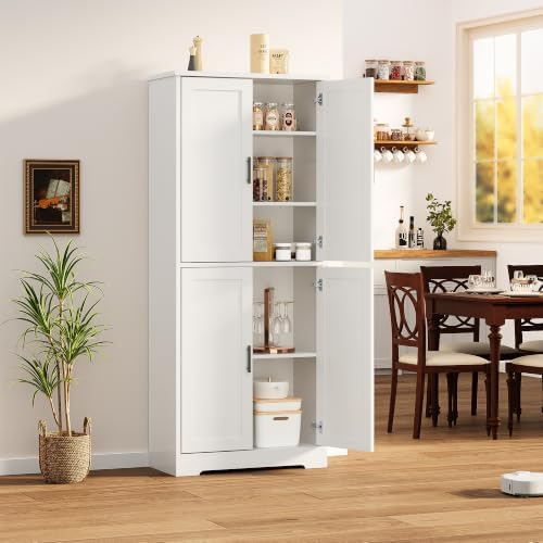 Garvee Kitchen Pantry Cabinet, 70 Inch Tall Storage Cabinet