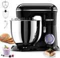 CEBORY 3-IN-1 Electric Stand Mixer, 6.5QT Bowl 660W 10-Speed Kitchen Mixer, Household Food Mixers include Dough Hook, Beater and Whisk, Bread Cake Mixer for Baking and Most Home Cooks, Black