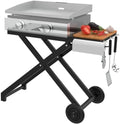 Griddle Stand for Blackstone 22 17 Inch Tabletop Grill, Heavy-Duty Foldable Griddle Table with Wheels, Griddle Trolley Dining Table Cart, Grill Replacement Part for Outdoor Camping BBQ Tailgating