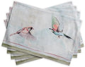 Maison d' Hermine Placemats Set of 4 Reusable 100% Cotton (13"x19")