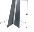 Brushed 304 Stainless Steel Corner Guards, 48" Wall Protectors, 20ga & 16ga, Available in 1/2" to 4", Multi-Pack Options (1, 2, 5, or 10) (10, 1/2 x 1/2, 20ga, No Hug Edges)