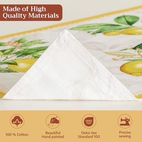 Maison d' Hermine Placemats Set of 4 Reusable 100% Cotton (13"x19")