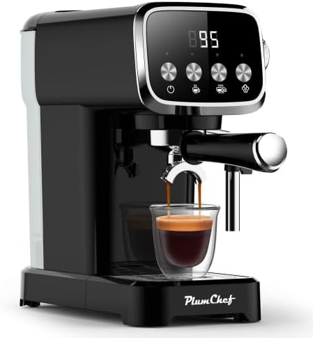 20BAR Espresso Machine with Frother, Coffee Maker with Cup Warmer