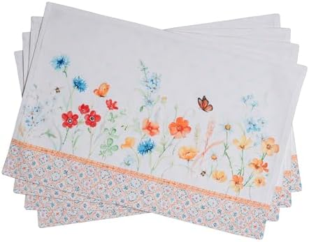 Maison d' Hermine Placemats Set of 4 Reusable 100% Cotton (13"x19")