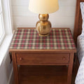 Solino Home 100% Pure Linen Table Runner Brown, Hunter's Plaid 14 x 36 in