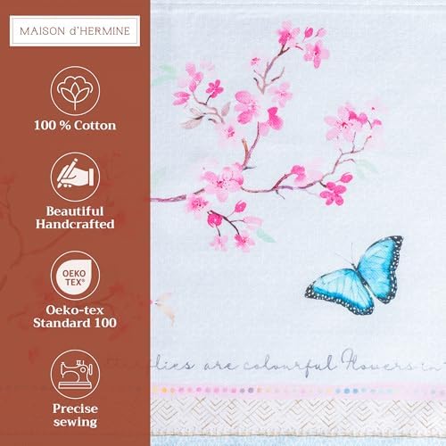 Maison d' Hermine Placemats Set of 4 Reusable 100% Cotton (13"x19")