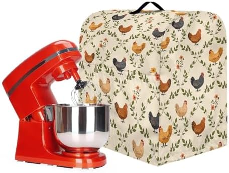 Rooster Mixer Covers Washable Stain Resistant Stand Mixer Dust Covers Fit Kitchen Aid Mixer 4.5-8 Quart Mixer Home Kitchen Decor Appliance Covers