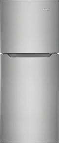 Frigidaire 10.1 Cu. Ft. Compact ADA Top Freezer Refrigerator in Brushed Steel with Electronic Control Panel, Reversible Door Swing, ENERGY STAR