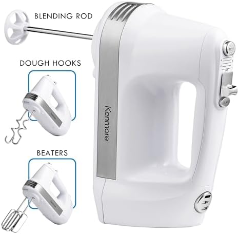 Kenmore 89109 5-Speed Hand Mixer in White