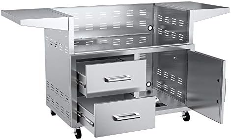 EdgeStar GRL420CART 42" Cart with Door and Drawer Combo for GRL420 Series Grills - Stainless Steel
