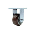 Service Caster Brand Replacement Caster for Uline Caster H-6612R - Rigid Top Plate Caster with 4 Inch Polyurethane Wheel - Heavy Duty Replacement Caster - Fits Platform, U-Boat and Panel Trucks H-4168