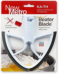 New Metro Design KA-THBK Original Beater Blade Compatible w/Kitchen Aid 4.5-5 Qt Tilt-Head Stand Mixers, Black