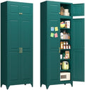 Polup 90" Pantry Cabinet, Tall Metal Storage Cabinet with Doors and Shelves