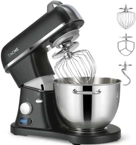 8.4QT Commercial Stand Mixer 800W with Aluminum Die Casting Meets the Standard of NSF/ANSI 8-2023, Mixers Kitchen Electric Stand Mixer with Stainless Steel 8L Bowl, Dough Hook, Whisk and Beater, Black