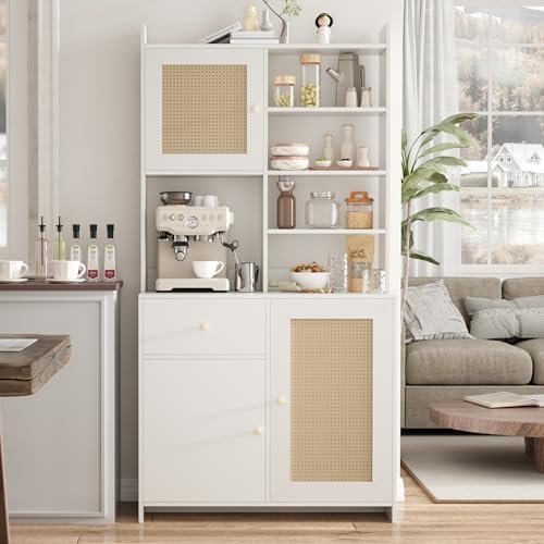 IDEALHOUSE Kitchen Pantry Cabinet with Adjustable Shelf